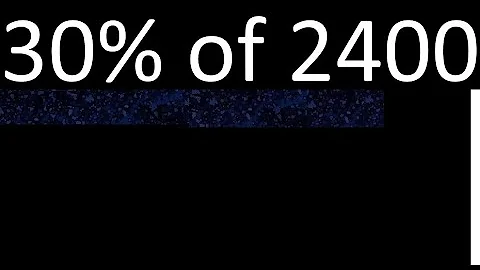 30% of 2400 , percentage of a number . 30 percent of 2400 . procedure