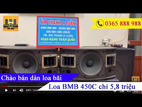 Video Chào bán dàn loa Nhật bãi - Loa BMB 450C bãi xịn với... - youtube