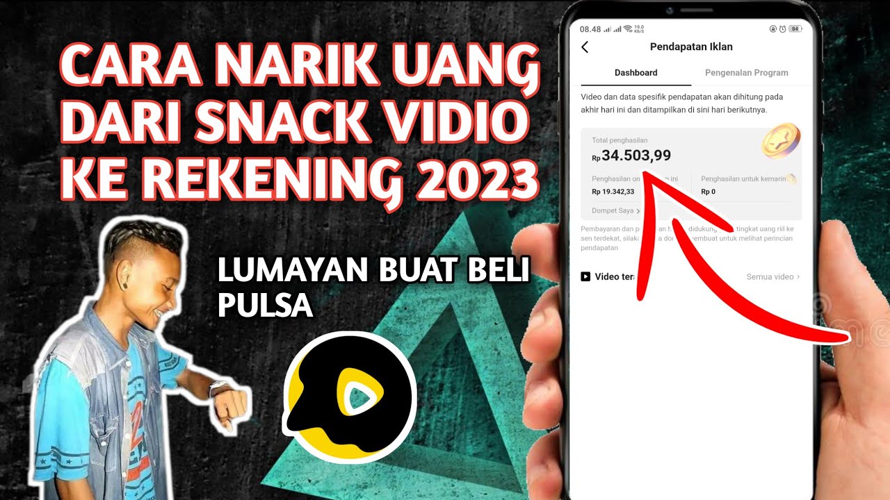 cara Cairkan gaji pertama dari SNACK VIDEO ke rekening DANA kita