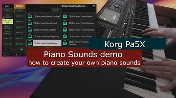Korg Pa5X tutorial: Piano demos and keyboard sets