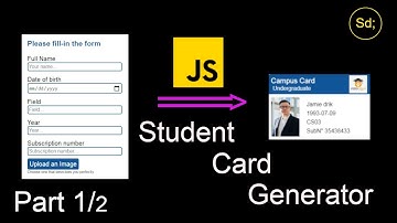 Build a Student Card Generator with JavaScript | Part1/2