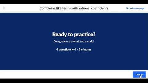 Algebra Foundations - Combining like terms with rational coefficients