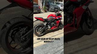 CBR 650R Exhaust TRANSFORMED 😳 DB Killer Delete #shorts