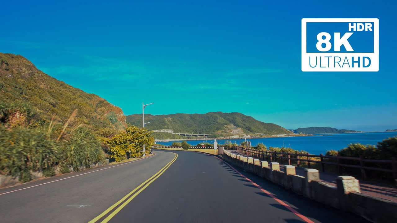 Morning Coastal Drive – Taipei to Taiwan North Coast | 8K HDR City Ride