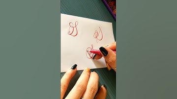 How to write "S" in flourishing calligraphy #shortsvideo #calligraphy #lettering #reels #reelsvideo