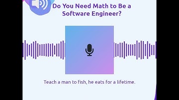 Do You Need Math to Be a Software Engineer?