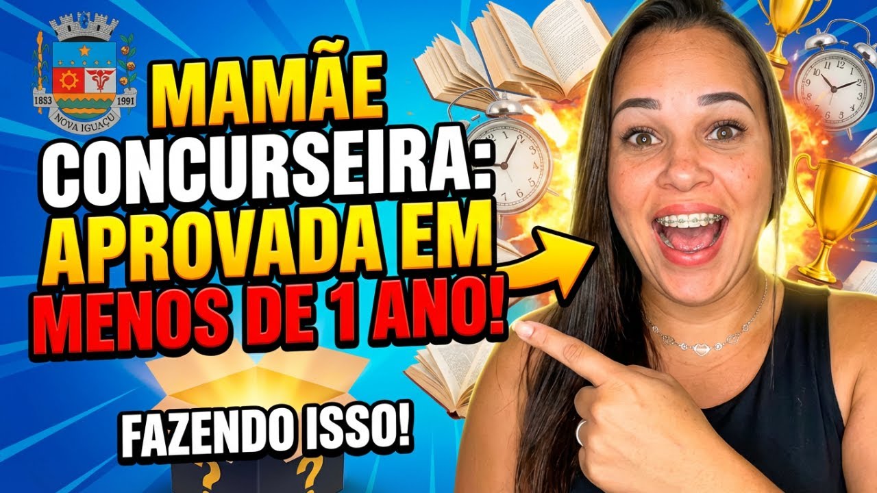Mãe Concurseira Aprovada em Menos de 1 Ano | Como Estudar mesmo com Filhos  - Gleice Rodrigues