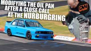 Modifying the E30 M3 oil pan - Close call at the Nurburgring