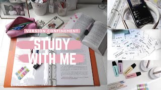 STUDY WITH ME en confinement // Révisions / Organisation / Motivation / DIY fiches