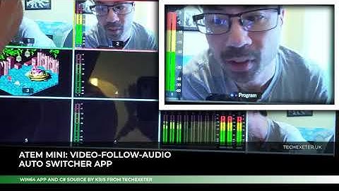 ATEM mini video follows audio auto-switcher app