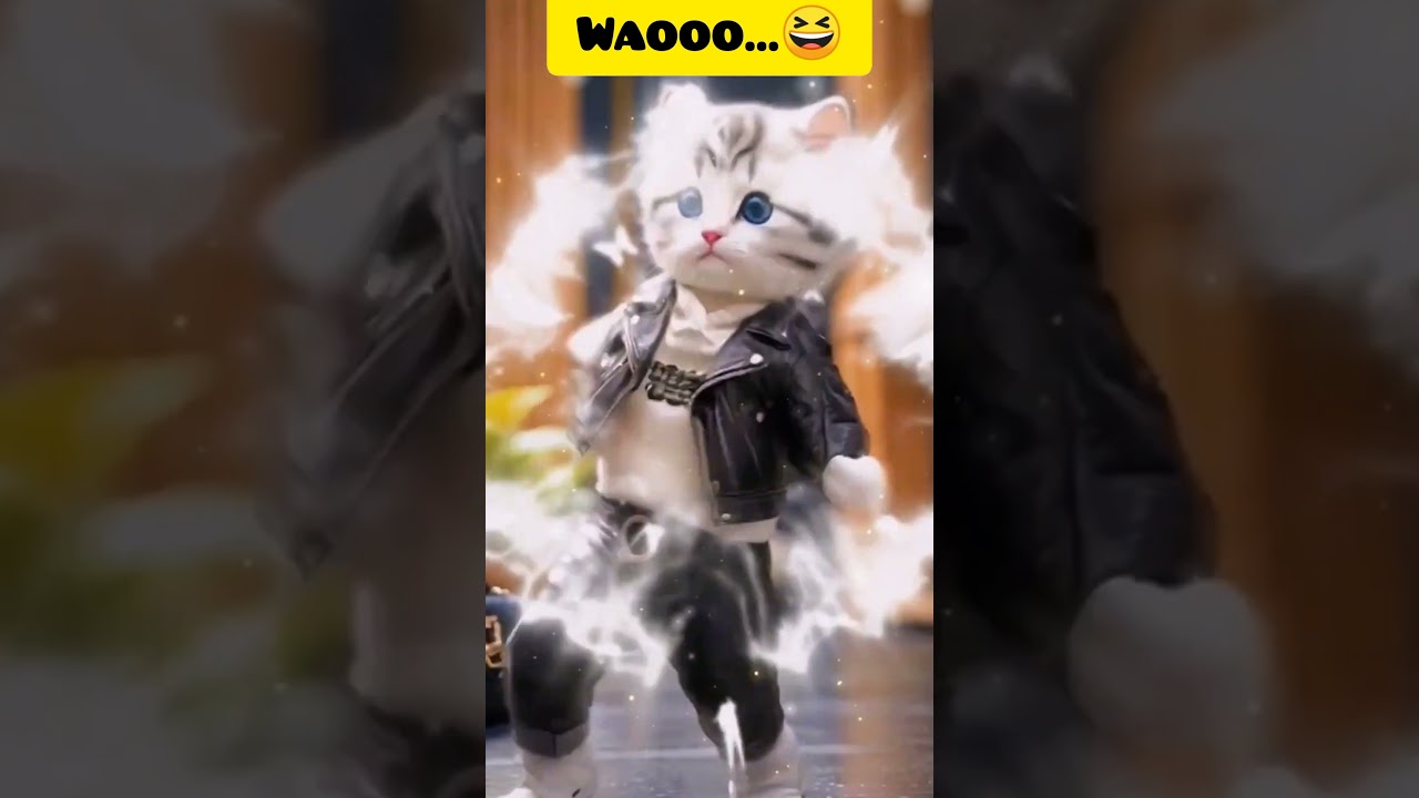 waaoo...Cat's amazing dance!!😅😆