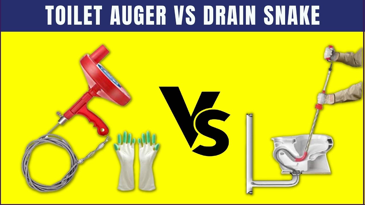 Toilet Auger vs Drain Snake & Toilet Plunger vs Drain Plunger