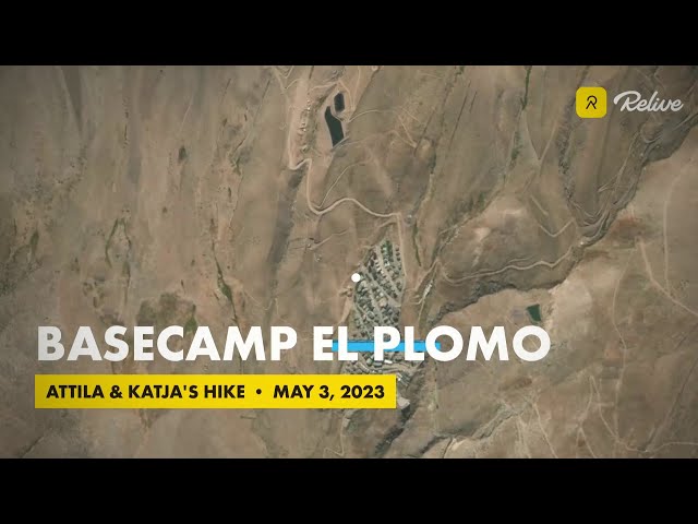 GPS Track to Basecamp El Plomo, Chile