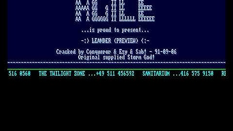 Agile   Leander   Preview HYPERSPIN AMIGA INTRO CRACKTRO DEMO COMMODORE NOT MINE VIDEOS