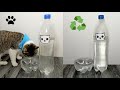 bebedero AUTOMATICO para mascotas FACIL  - dispensador de agua  para varios días con botellas pet