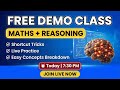 Math &amp; Reasoning Demo Class for Govt Exams | Bengali | Sukanta Sir Classes