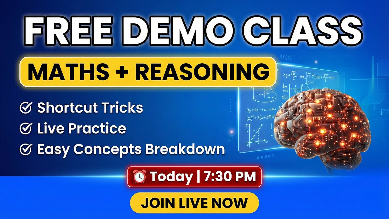 Math & Reasoning Demo Class for Govt Exams | Bengali | Sukanta Sir Classes