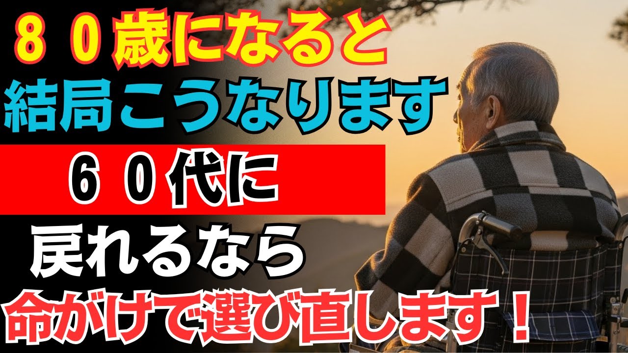 60代に戻れるなら、私はこう生きる｜80代の後悔、70代が今すぐやめないと寿命を縮める習慣