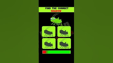 Test Your Eyes Power : Find The Correct Shadow ! | Eye Test Puzzles | #shorts #viral #shortfeed