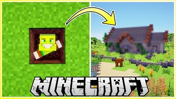 Digging Straight Down and Building a House out of the Blocks!