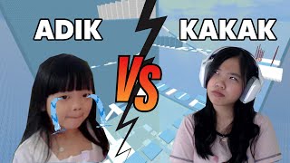 KAKAK VS ADIK Di Tower Roblox! ADIK NANGIS!