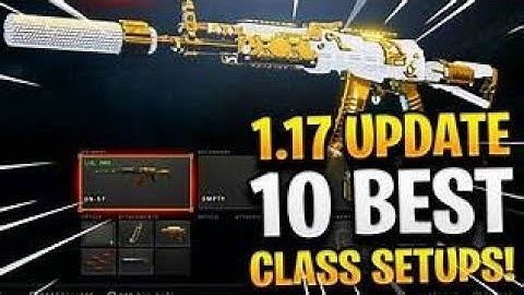 10 BEST CLASS SETUPS after 1.23 UPDATE in COD BO4...(BEST CLASS SETUPS in COD BO4)