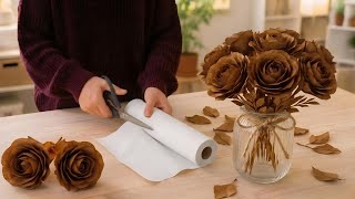🙂‍↕️ How to Make Flower From Tissue Paper | DIY Tissue Paper Roses