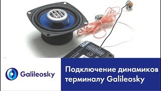 Подключение динамиков к терминалу Galileosky