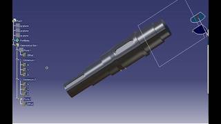 CATIA V5 for Beginners: Stepped Shaft & Keyway Design
