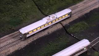 Rapido RDC in motion at the Amherst Railroad Model Show @ the Big E