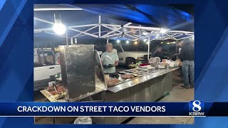 Salinas police shut down several illegal street vendors