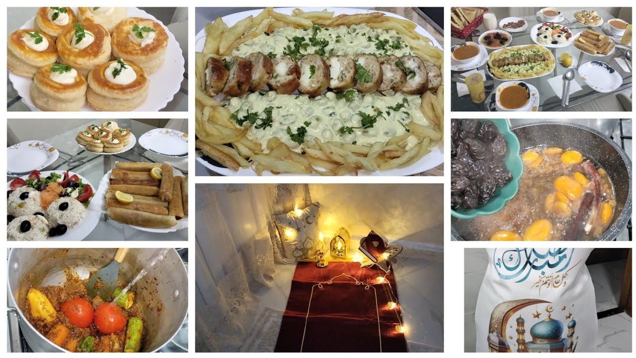 اطباق  ووصغات متنوعة ل اول يوم رمضان 🙏🏻☑️ واش طيبت  انا وابنتي  ادخلو معايا المطبخ 👌🏻ركن الصلاة 