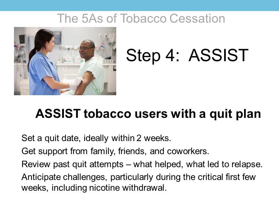 the 5 as of tobacco cessation youtube tobacco cessation