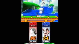 Super Smash Bros. For Nintendo 3Ds - Wii Fit Trainer Travis Vs. Dr. Mario Blacky