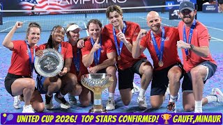 🎾 United Cup 2026 Schedule Released! 🌟 De Minaur, Gauff, Zverev & More! #unitedcup2026 #unitedcup 