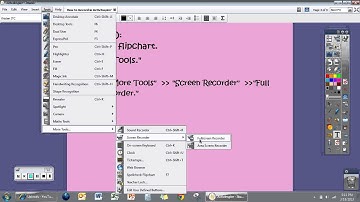 Record a video using Activinspire