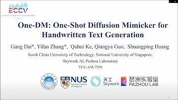 [ECCV 2024] One-DM: One-Shot Diffusion Mimicker for Handwritten Text Generation