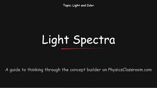 Light Spectra - Concept Builder