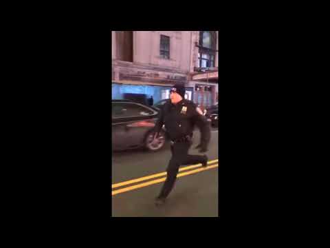 MERCEDES AMG RUNS OVER POLICE OFFICER IN TIMES SQUARE NYC and ESCAPES!!