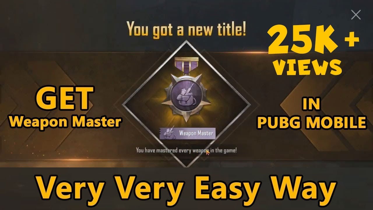 How to get PUBG Mobile Weapon Master Very very easy way | Tamil