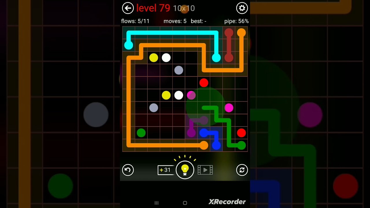 Flow Free 10x10 Mania Level 79 