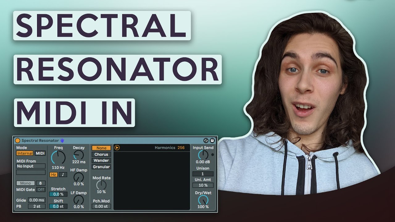 Ableton 11 Spectral Resonator MIDI Input YouTube