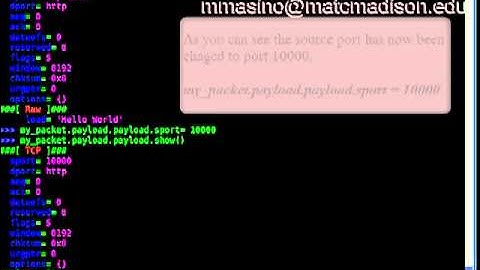 Scapy Part2 Creating Packets