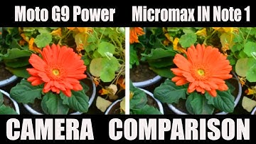 Moto G9 Power VS Micromax IN Note 1 - CAMERA COMPARISON TEST