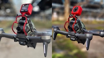 DJI Action 2 + DJI FPV Bando Flight Front and Back Perspective