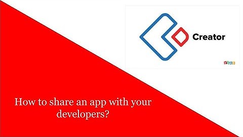 How to share a Zoho Creator app with a developer? | Creator database