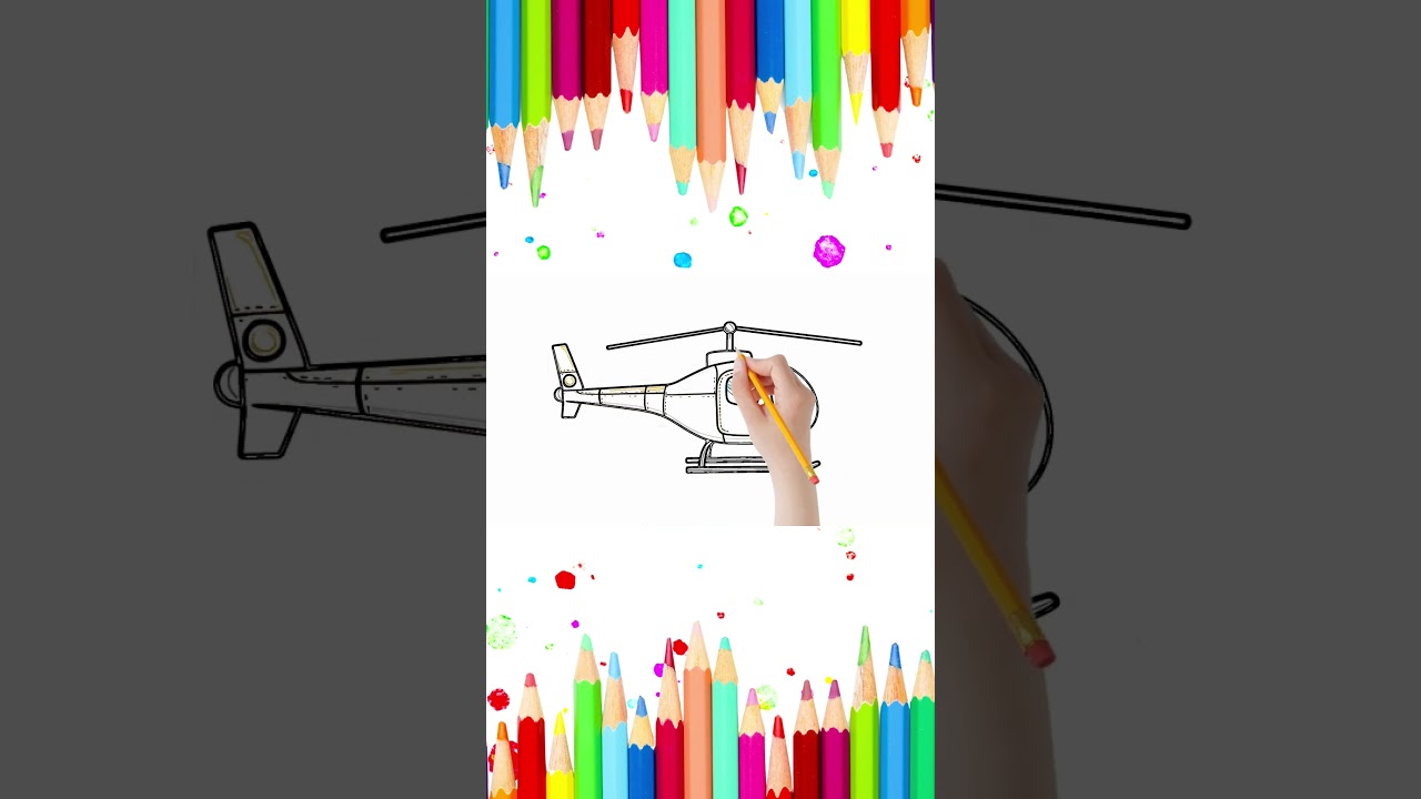 Como desenhar, pintar e colorir desenho | How to draw, paint and color drawing | 111.3