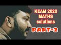 KEAM 2020/mathematics solved/part-2
