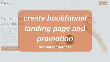 how to create a bookfunnel landing page and promotion | free writing resources | bookfunnel tutorial