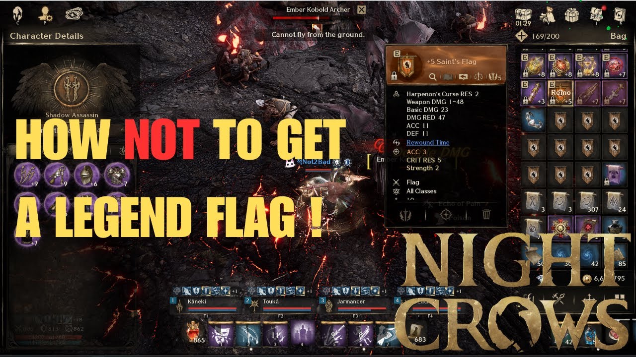 NIGHTCROWS- ROCKY ROAD TO LEGEND FLAG !